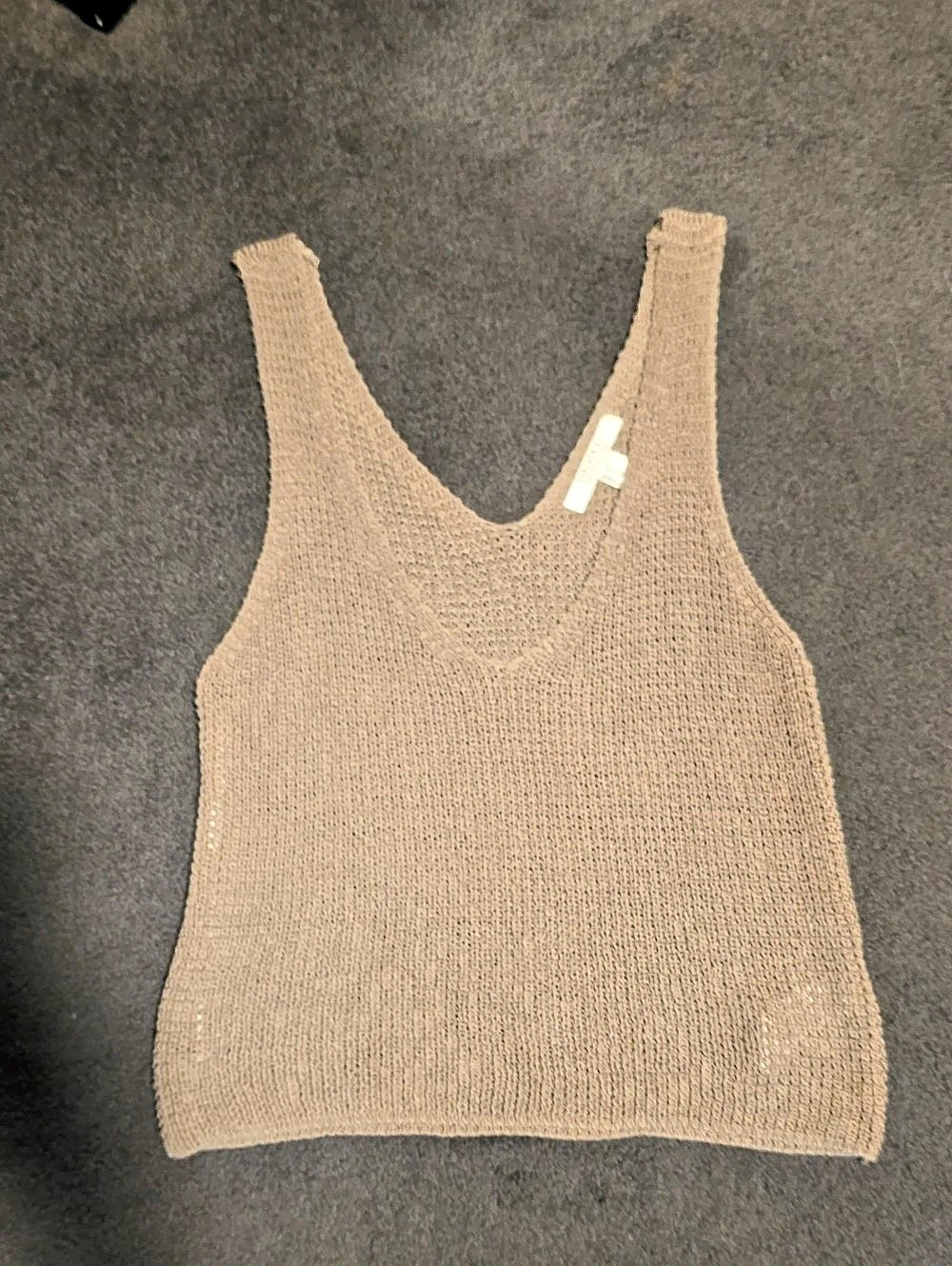 Forever 21 Knit Tank Top in Brown Size Small